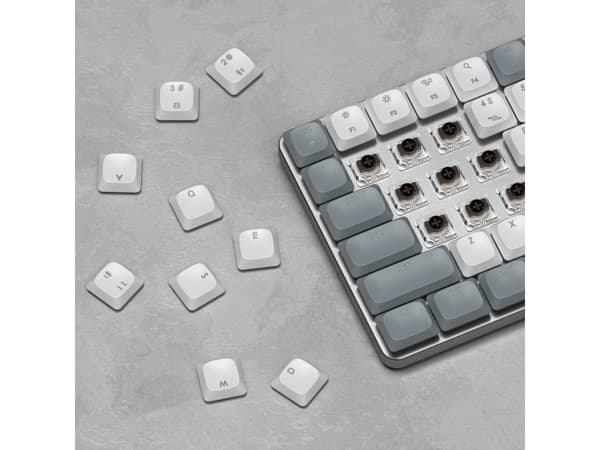 Satechi SM1 Slim Mechanical Backlit Keyboard Nordic Layout - Light Grey