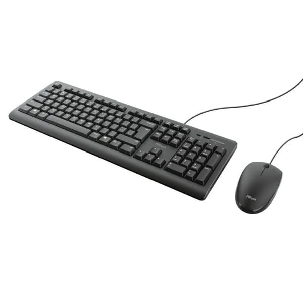 Tangentbord och Mus Trust 23970 Svart Qwerty US