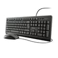 Miniatyrbild 1 av 11: Tangentbord och Mus Trust 23970 Svart Qwerty US