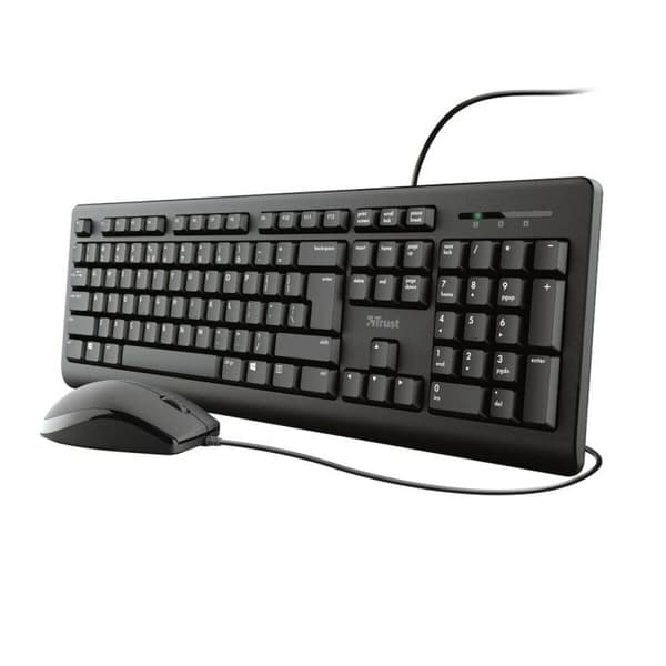 Tangentbord och Mus Trust 23970 Svart Qwerty US Svart