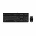 Miniatyrbillede 1 af 7: Tastatur og mus Cherry JD-0800ES-2 Sort Spansk qwerty