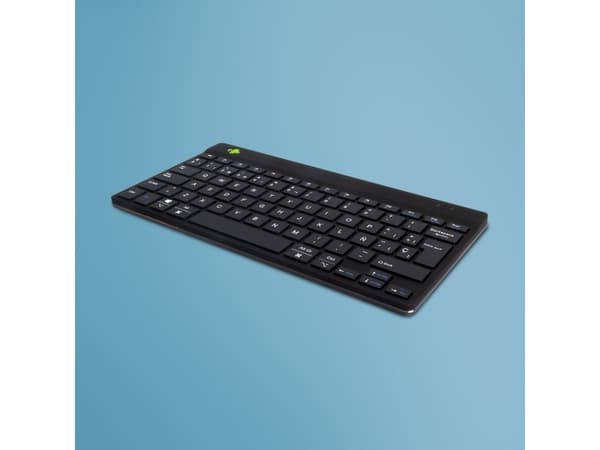 R-Go Compact Break - Tangentbord - med integrerad bromsindikator - compact - trådlös - Bluetooth 5.0 - QWERTY - spansk - svart