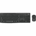Miniatyrbild 1 av 4: Trådlöst Tangentbord och Mus Logitech 920-009870 Trådlös Svart Grå Grafit portugisiska