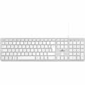 Miniatyrbild 2 av 4: Tangentbord Bluestork Vit Franska AZERTY