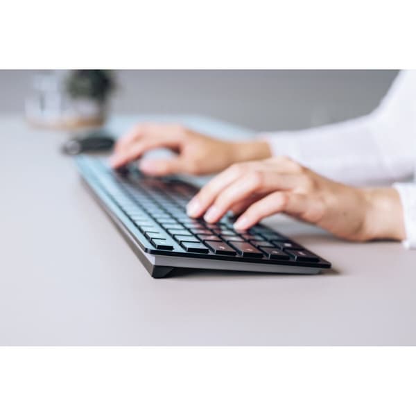 Bluetooth Tangentbord Cherry KW 9100 SLIM Svart Qwerty Spanska