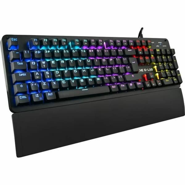 Gaming Tangentbord/ OR: Speltangentbord The G-Lab AZERTY Franska Svart
