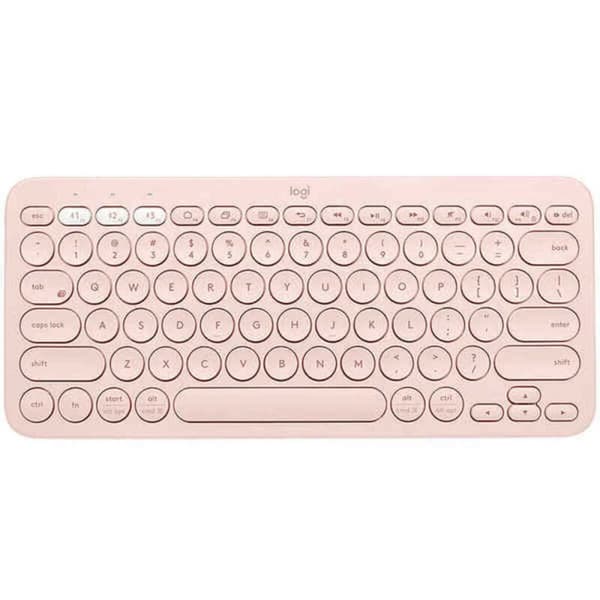 Trådlöst Tangentbord Logitech K380 Rosa Qwerty Spanska