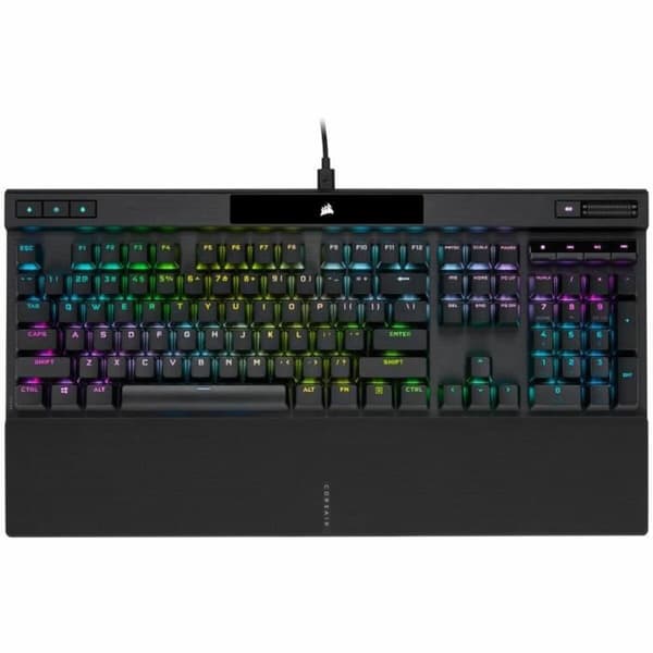 Bluetooth-tangentbord med tabletthållare Corsair K70 RGB PRO Svart Franska AZERTY