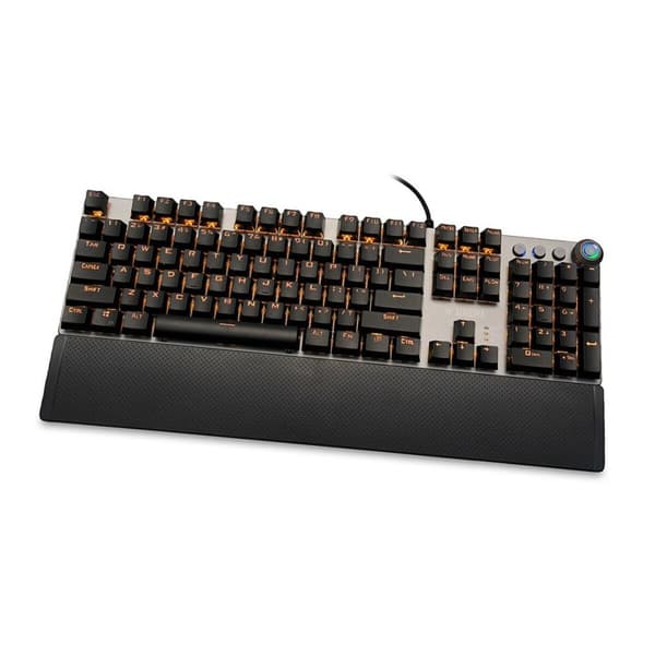 Tangentbord Ibox AURORA K-4 Svart Svart/Silvrig QWERTY