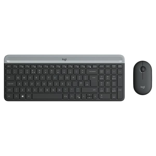 Tangentbord och Mus Logitech 920-009190 Svart Grå Franska AZERTY