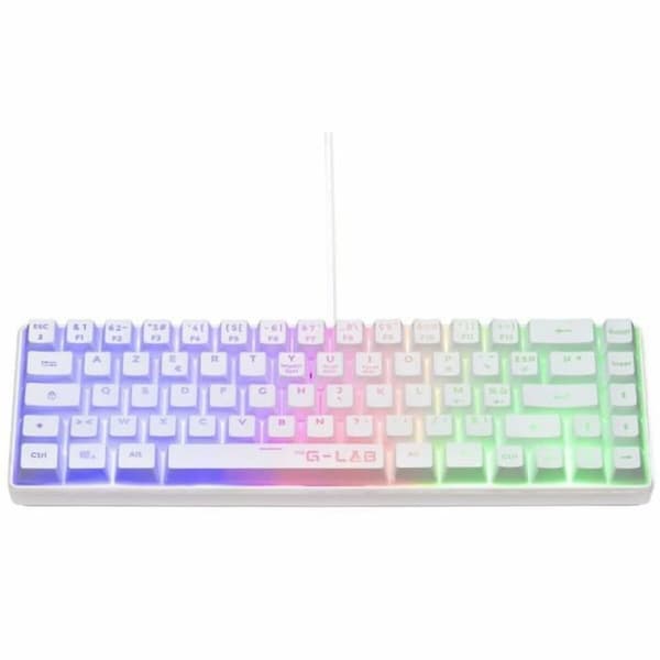 Bluetooth Tangentbord The G-Lab Azerty Franska Vit
