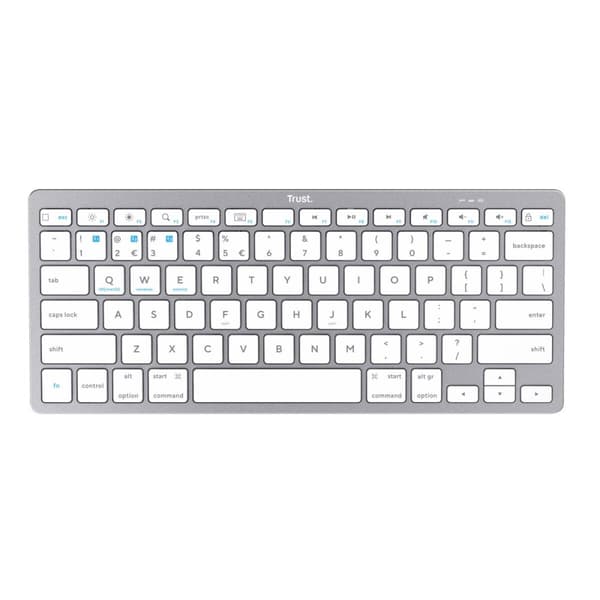Trådlöst Tangentbord Trust 24653 Qwerty Spanska Qwertz Tyska
