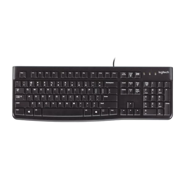 Tangentbord Logitech K120 Svart Qwerty Spanska Qwerty UK Svart
