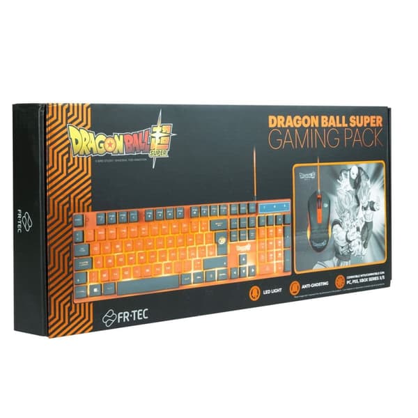Tastatur og mus FR-TEC Dragon Ball Spansk qwerty Orange