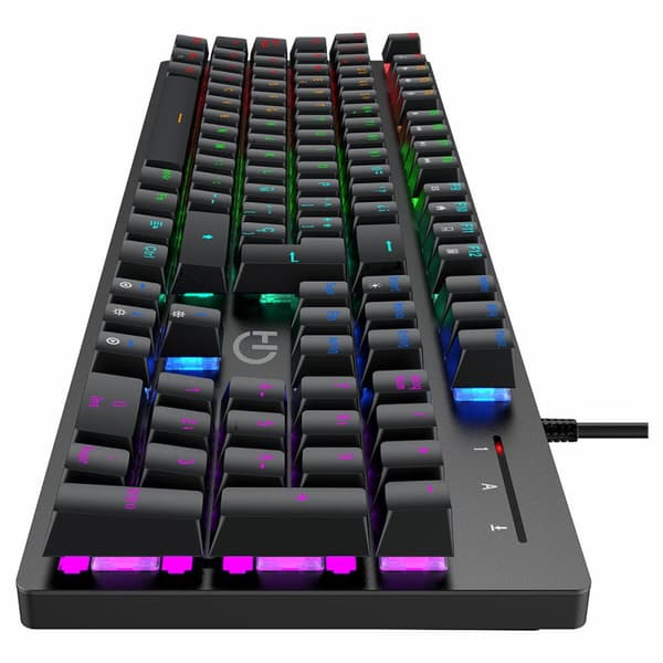 Tangentbord Hiditec GKE010004 Svart Multicolour