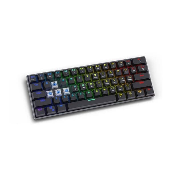 Tastatur Savio BLACKOUT Sort Multifarvet Engelsk QWERTY