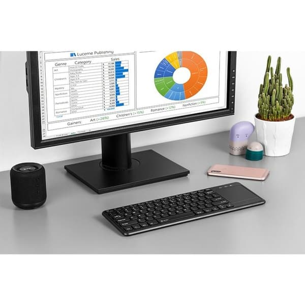 Tastatur med touchpad Tracer TRAKLA46367 Sort