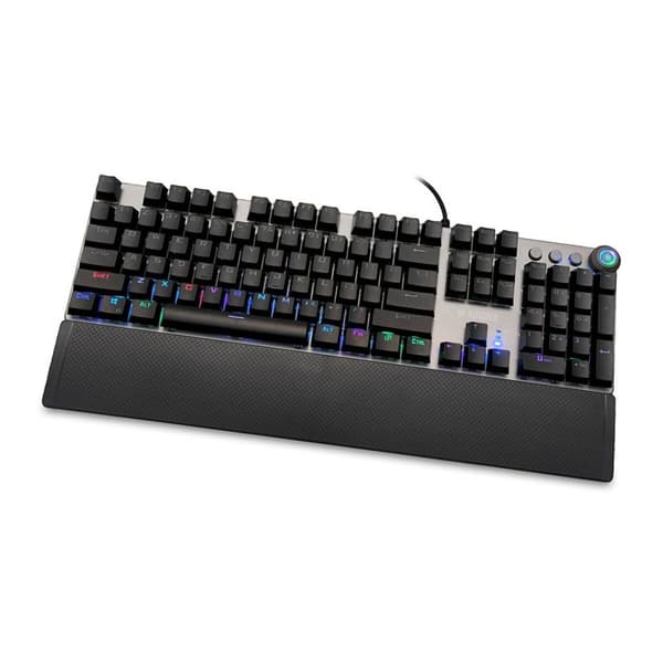Tastatur Ibox AURORA K-4 Sort Sort/Sølvfarvet QWERTY