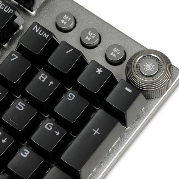 Tastatur Ibox AURORA K-4 Sort Sort/Sølvfarvet QWERTY