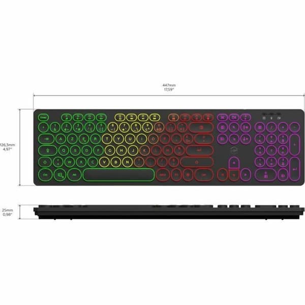 Tastatur Mobility Lab AZERTY Sort