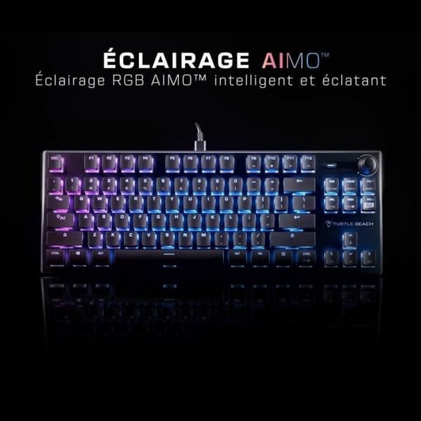 Tastatur Turtle Beach Vulcan TKL Sort Fransk AZERTY