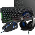 Miniatyrbilde 1 av 3: Tastatur og Mus The G-Lab Combo Argon AZERTY Svart Fransk AZERTY