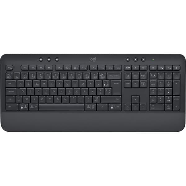 Tastatur Logitech Signature K650 AZERTY Fransk Mørke Grå Grå Grafitt