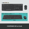 Miniatyrbilde 1 av 2: Tastatur med Trådløs Mus Logitech 920-009798 Svart Spansk Qwerty QWERTY