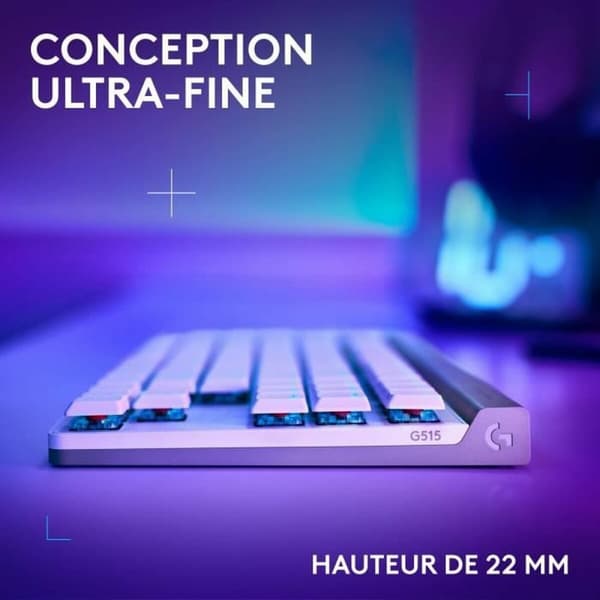 Bluetooth-Tastatur Logitech G515 Hvit