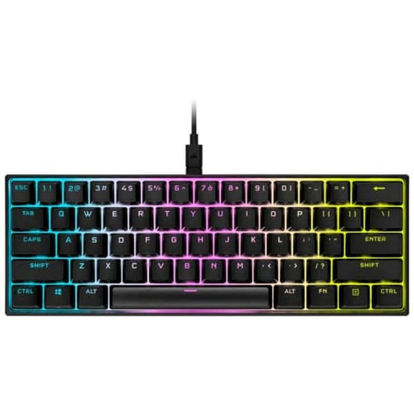 Spilletastatur Corsair K65 RGB MINI 60% Mechanical Gaming Svart Spansk Qwerty