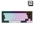 Miniatyrbilde 2 av 2: Tastatur Sharkoon Hvit Spansk Qwerty QWERTY