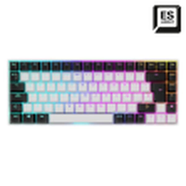 Tastatur Sharkoon Hvit Spansk Qwerty QWERTY Hvit