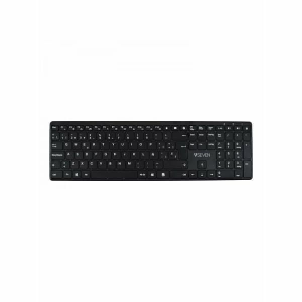 Bluetooth näppäimistö V7 KW550 BT Musta Espanjalainen Qwerty musta