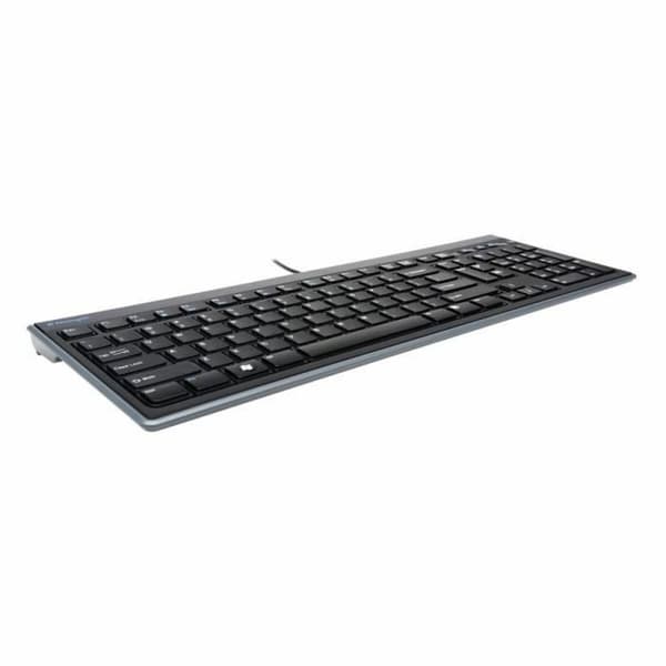 Näppäimistö Kensington Advance Fit AZERTY Musta Mattamusta Ranska AZERTY
