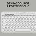 Pikkukuva 4 / 6: Bluetooth-näppäimistö ja tabletin tuki Logitech K380 Ranska Valkoinen AZERTY