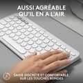 Pikkukuva 5 / 6: Bluetooth-näppäimistö ja tabletin tuki Logitech K380 Ranska Valkoinen AZERTY