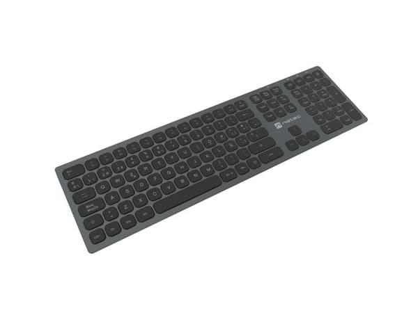 NATEC NKL-1830 keyboard Universal RF Wireless + Bluetooth QWERTY Spanish Black, Grey