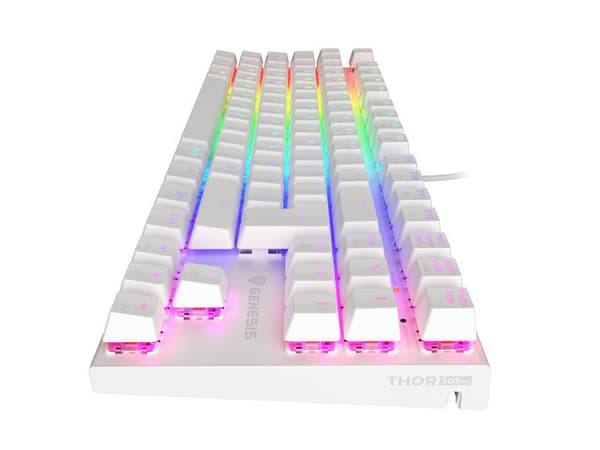 GAMING KEYBOARD GENESIS THOR 303 TKL FR RGB BACKLIGHT MECHANICAL BROWN WHITE HOT SWAP