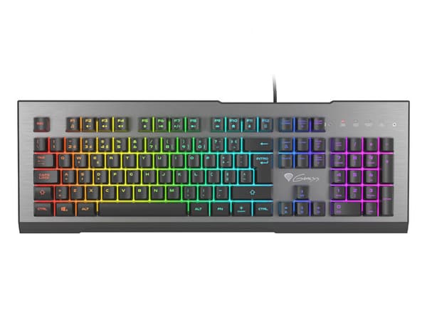 GENESIS Rhod 500 RGB keyboard Gaming USB QWERTY Portuguese Black, Silver