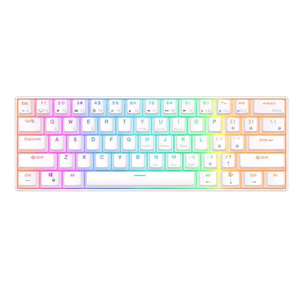 RK ROYAL KLUDGE RK61 Trådlöst 60 % trippelläge mekaniskt tangentbord BT5.0/2.4G/USB-C med programvara