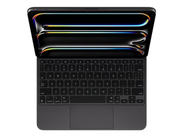Apple Magic Keyboard - Tangentbord och foliefodral - med pekdyna - bakgrundsbelyst - Apple Smart connector - QWERTY - amerikansk - svart