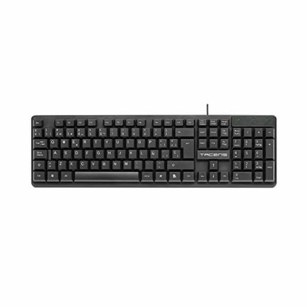 Tastatur Tacens AK0ES Sort Spansk qwerty QWERTY Sort
