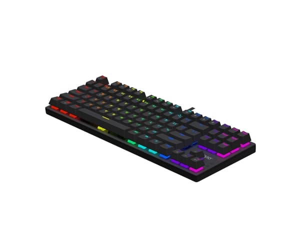 Savio SAVGK-TEMPEST X2 BLÅ, 80 %, trådbunden, USB, QWERTY, svart