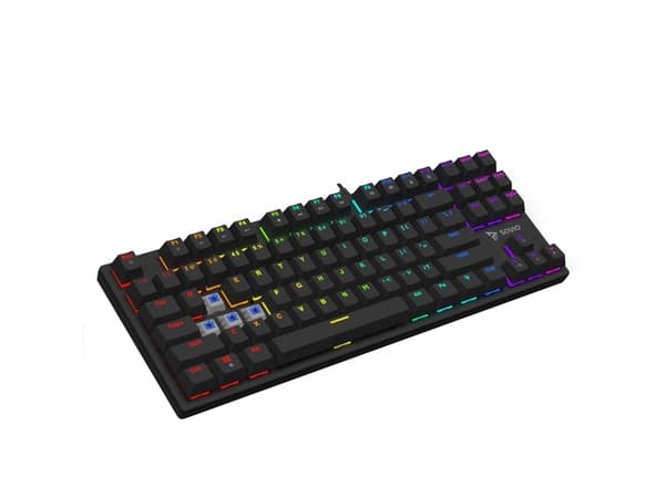 Savio SAVGK-TEMPEST X2 BLÅ, 80 %, trådbunden, USB, QWERTY, svart