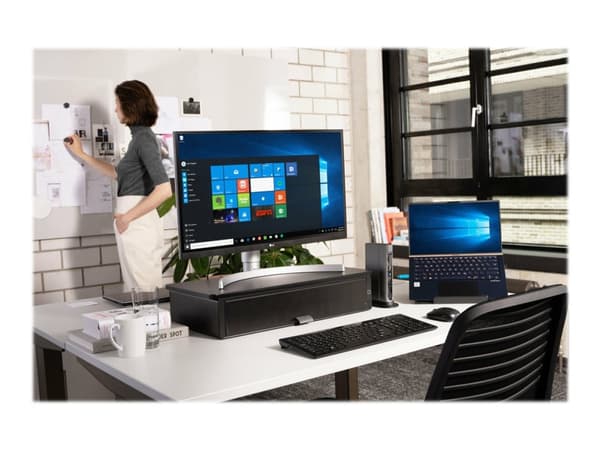 Kensington Pro Fit Ergo Wireless Keyboard - Tangentbord - trådlös - 2.4 GHz, Bluetooth 4.2 - brittisk - svart