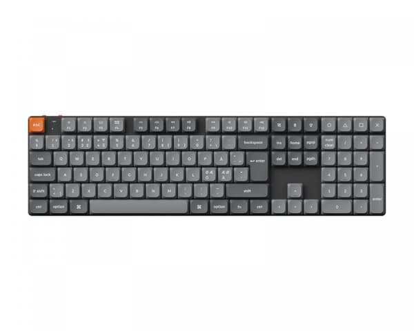 K5 Max Low Profile Hotswap Trådløs Tastatur [Gateron Red] - ISO-DE
