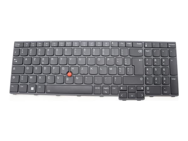 Primax - Ersättningstangentbord för bärbar dator - med Trackpoint - bakgrundsbelyst - AZERTY - fransk - FRU - för ThinkPad T16 Gen 1 21BV, 21BW, 21CH