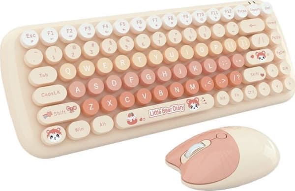 MOFII Candy New 2.4G trådløst tastatur + mus (oransje)