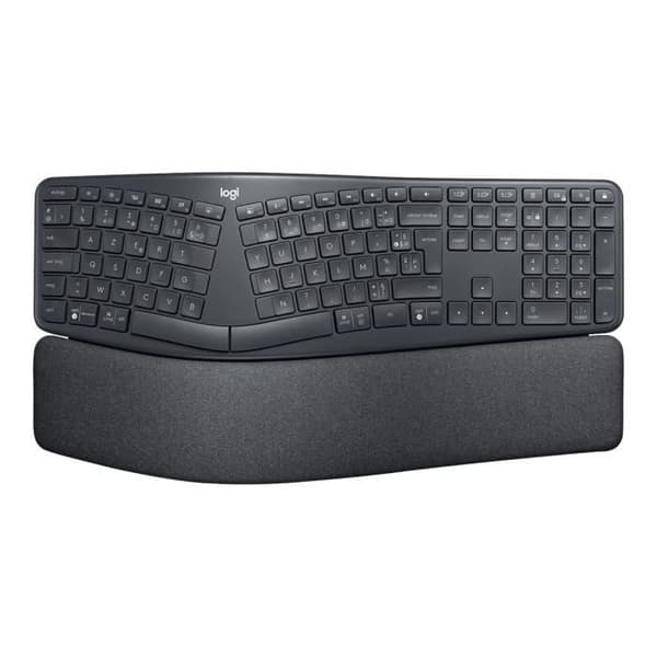 - Logitech - Logitech ERGO K860 Split Keyboard for Business - Tangentbord - trådlöst - Bluetooth LE - QWERTY - Pan Nordic - grafit