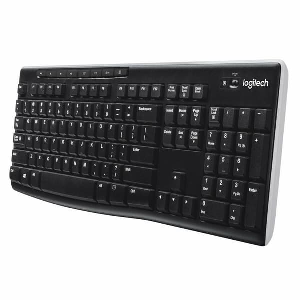Trådløst tastatur Logitech K270 Sort Spansk qwerty 2.4 GHz